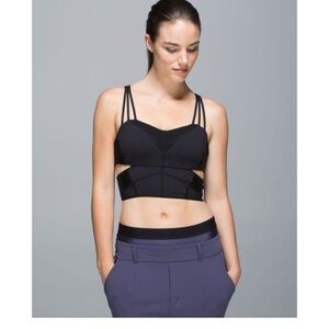 Lululemon Cutout Shine and Mesh Racerback Cropped Bra 4